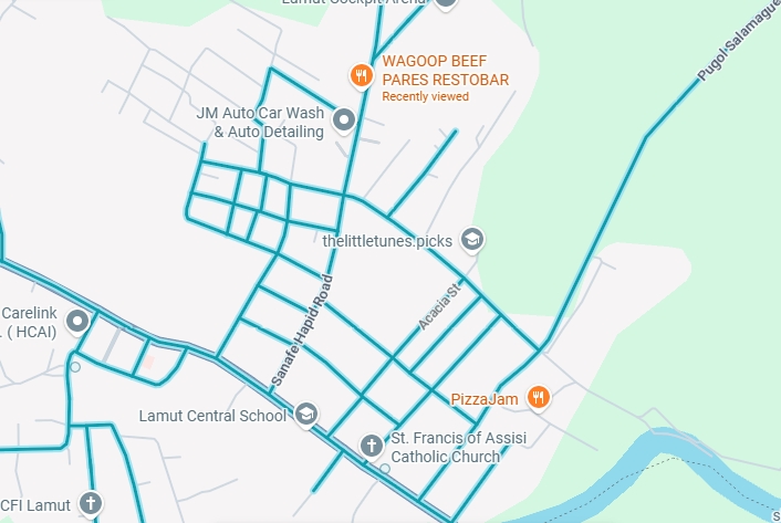 Map showing Faith Medical Clinic at Sanafe - Hapid Road, Lamut, Ifugao